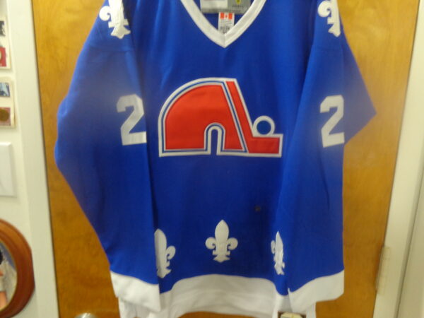 DSC00305 Colorado Avalanche/Quebec Nordiques #21 HOF'er Peter Forsberg VTG Navy Jersey