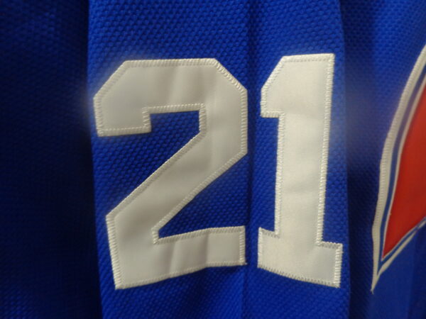 DSC00308 Colorado Avalanche/Quebec Nordiques #21 HOF'er Peter Forsberg VTG Navy Jersey