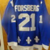Colorado Avalanche/Quebec Nordiques #21 HOF'er Peter Forsberg VTG Navy Jersey
