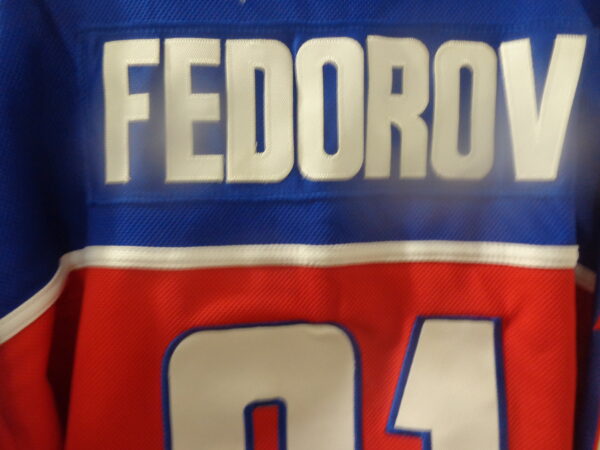 DSC00061 Detroit Red Wings/Team Russia #91 Sergei Fedorov Olympic Jersey