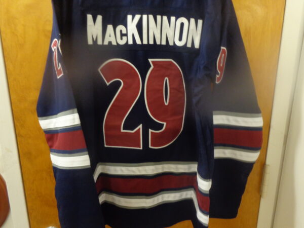 DSC00122 Colorado Avalanche #29 Nathan MacKinnon CUSTOM Jersey