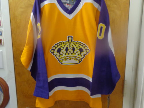 Los Angeles Kings Hall of Famer #20 Luc Robitaille Vintage Jersey