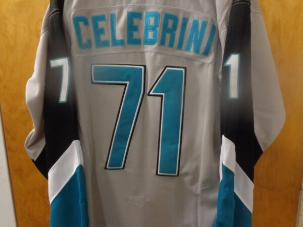 DSC00165 San Jose Sharks #71 Macklin Celebrini Reverse Retro Jersey