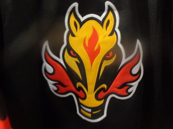 Calgary Flames #32 Dustin Wolf Blasty Horse 3rd Alternate Jersey