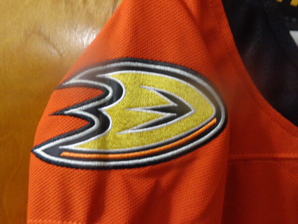 DSC00220 Anaheim Ducks #91 Leo Carlsson 30th Anniversary CUSTOM Jersey